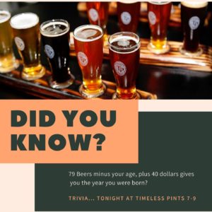 Come by for a beer with Stacy & Cesar. Stay and watch the game and/or play …